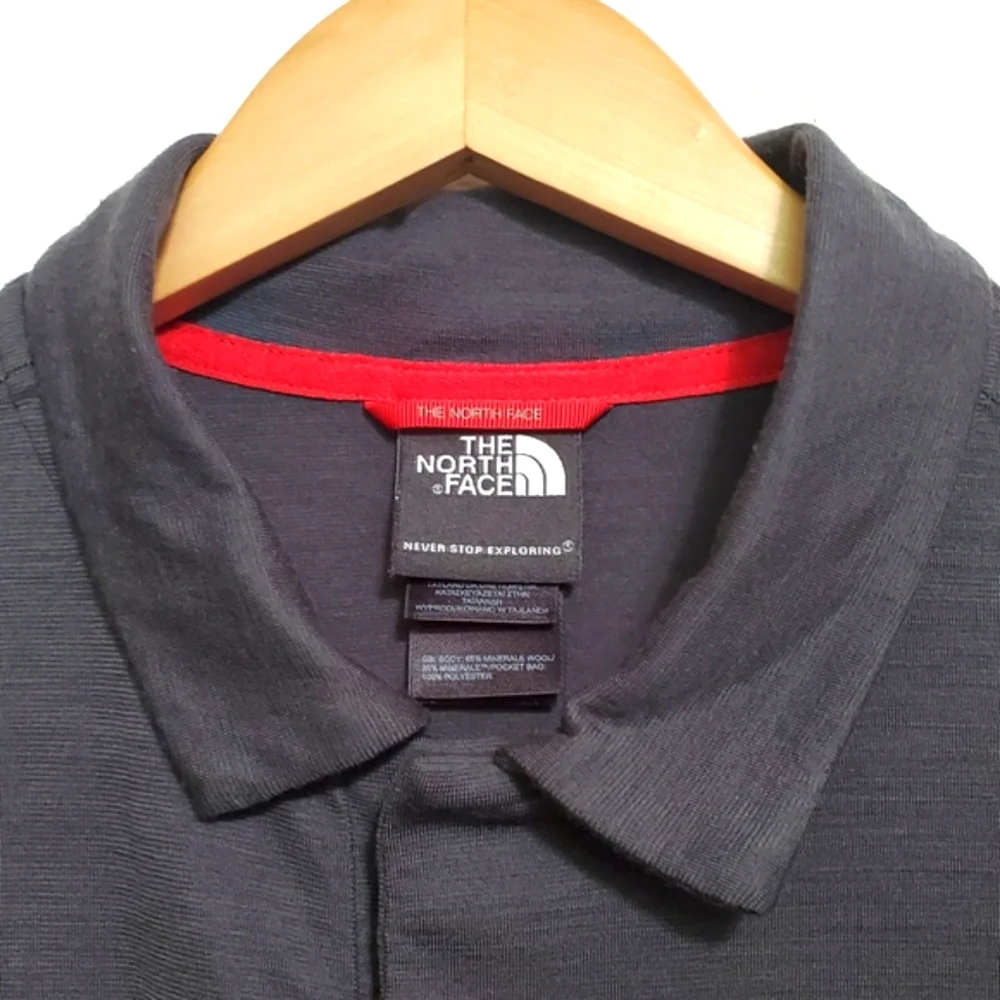 The North Face Polo Shirt Gray Mens Medium